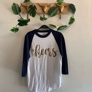 Cheers baseball shirt